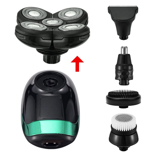 Barbeador Elétrico Portátil Recarregável 5 em 1